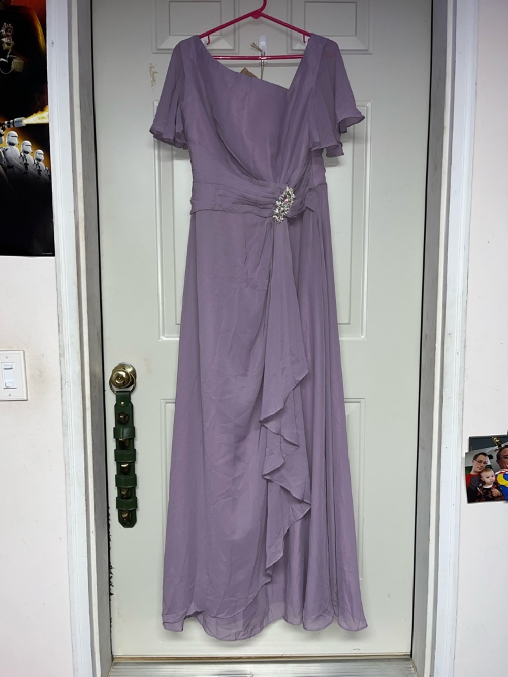 Wear Your Love Women’s Chiffon Lavender Floor Length Mother Of Bride Dress